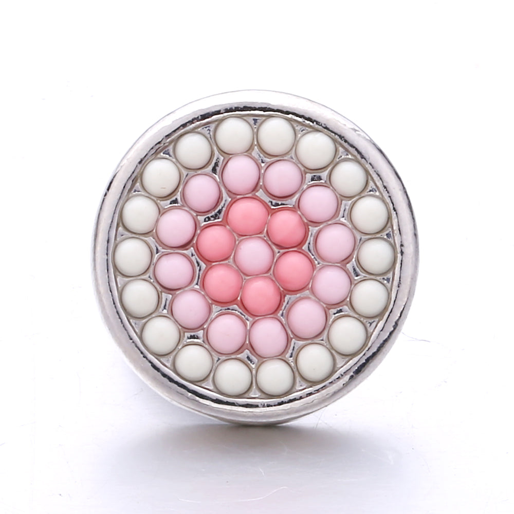 18mm Interchangeable Snap Button Charms, Sparkling Rhinestone Inlaid DIY Accessories