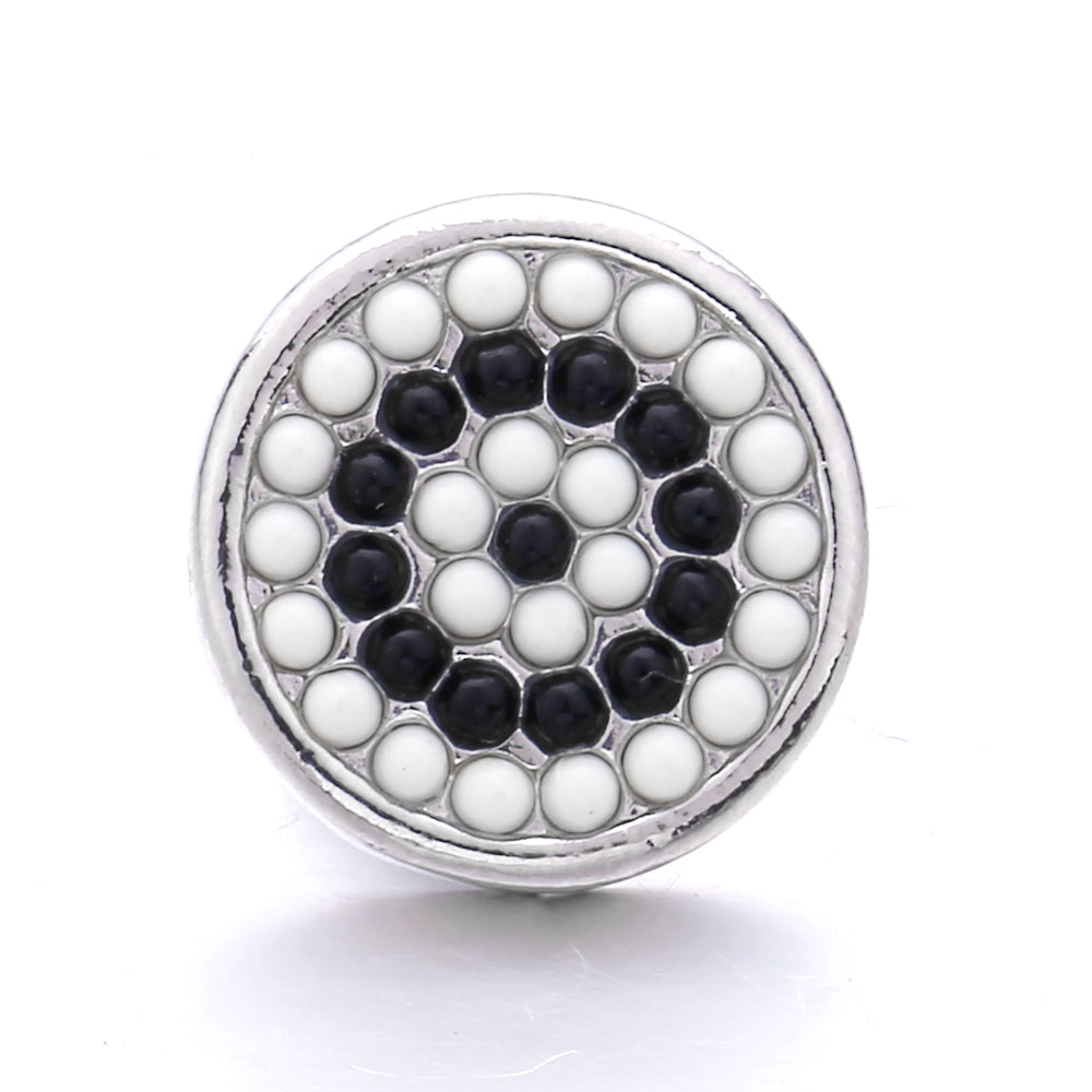 18mm Interchangeable Snap Button Charms, Sparkling Rhinestone Inlaid DIY Accessories