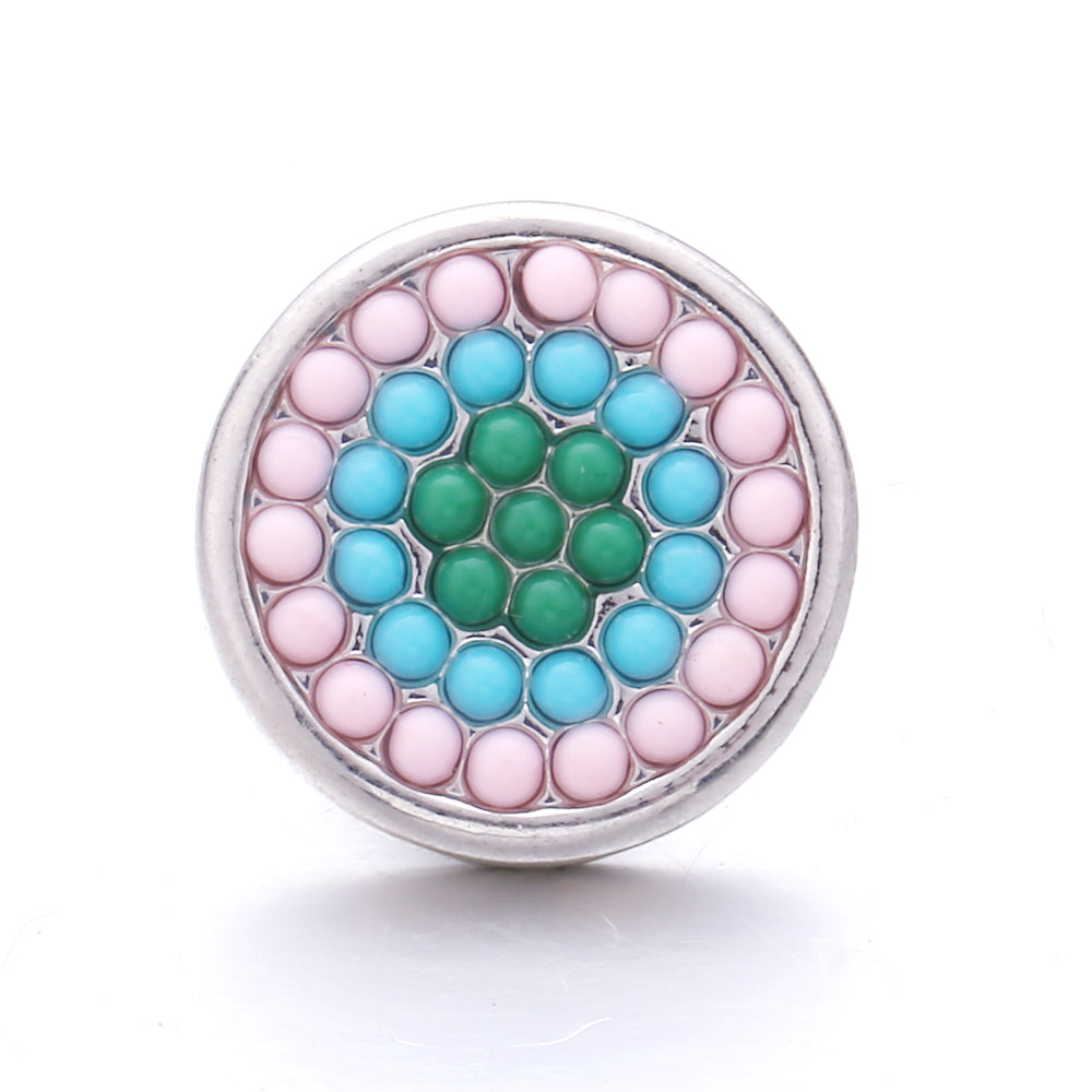 18mm Interchangeable Snap Button Charms, Sparkling Rhinestone Inlaid DIY Accessories