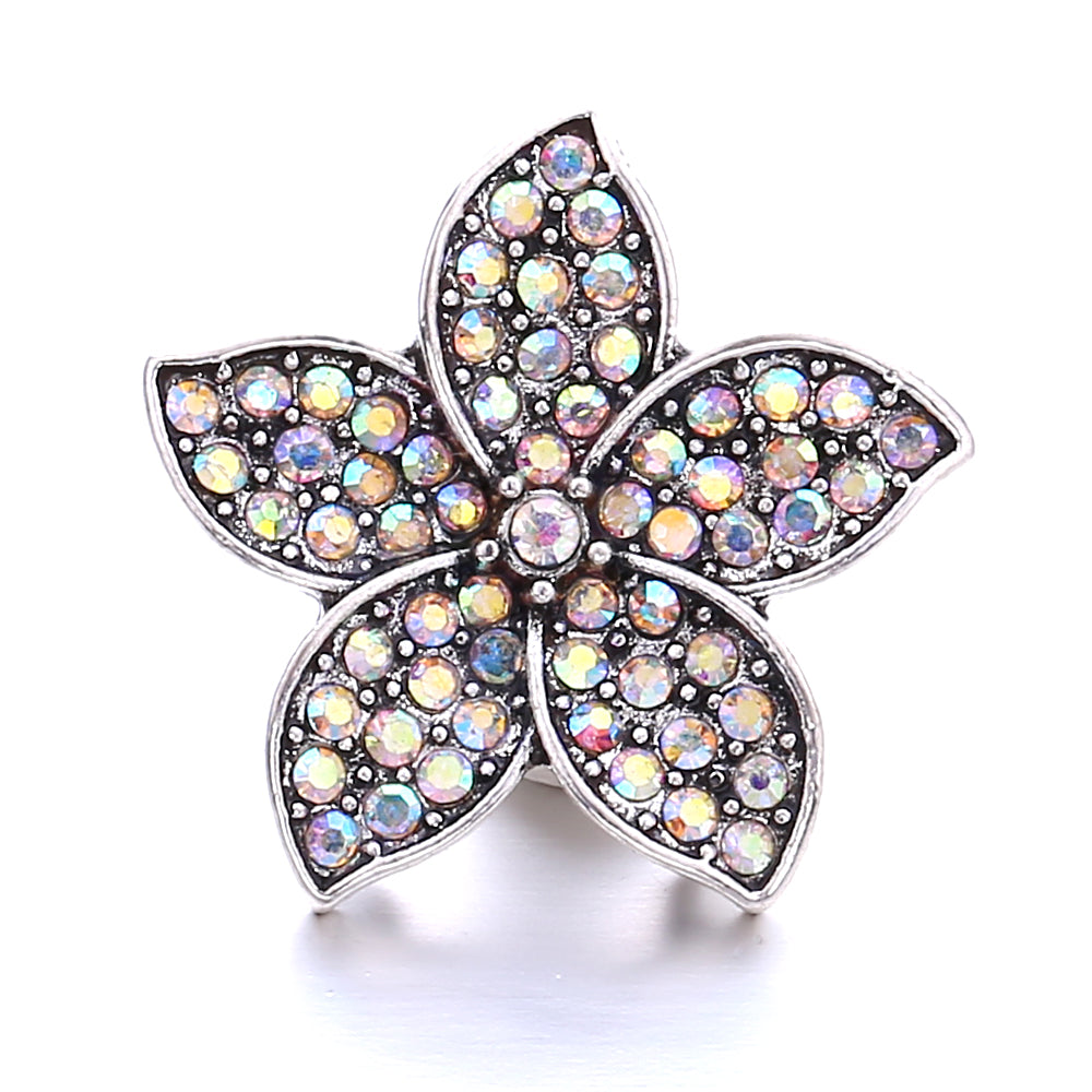 18mm Interchangeable Snap Button Charms, Sparkling Rhinestone Inlaid DIY Accessories