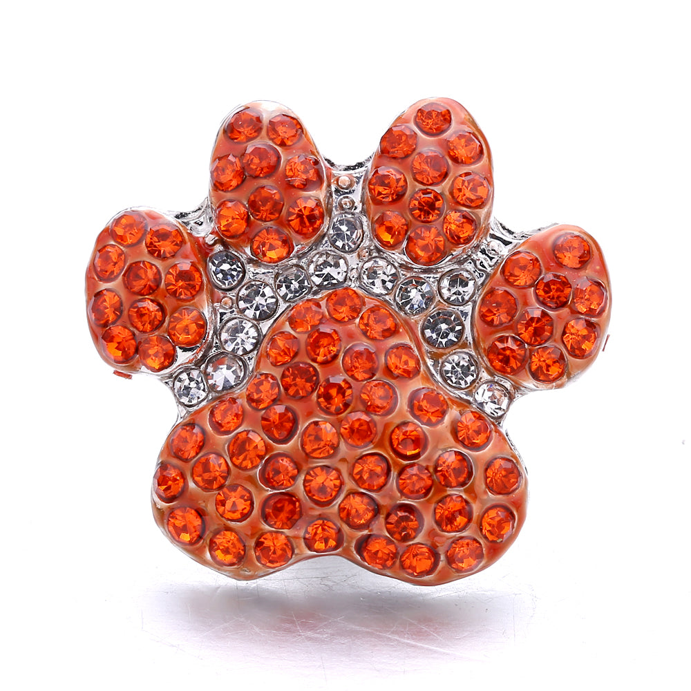 18mm Yellow Crystal Snap Charm | Interchangeable Rhinestone Charm for Bracelet & Necklace
