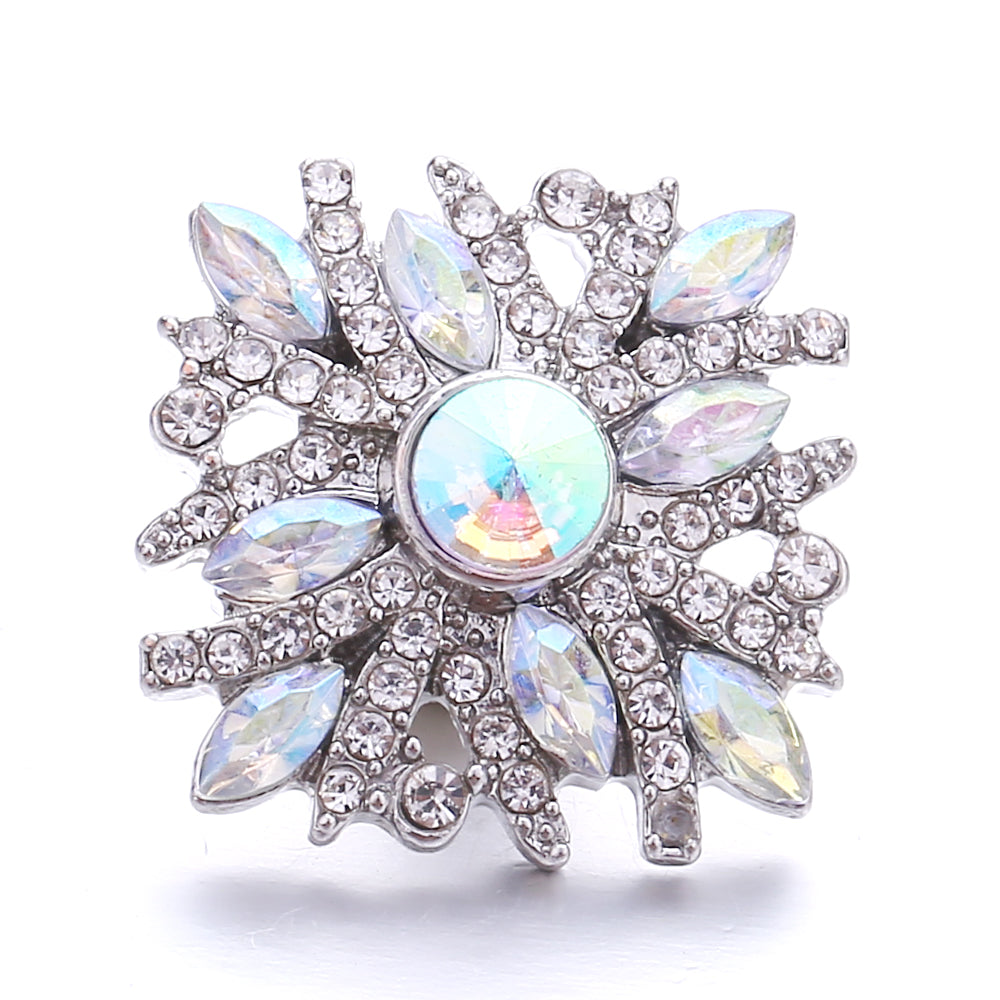 18mm Interchangeable Snap Button Charms, Sparkling Rhinestone Inlaid DIY Accessories