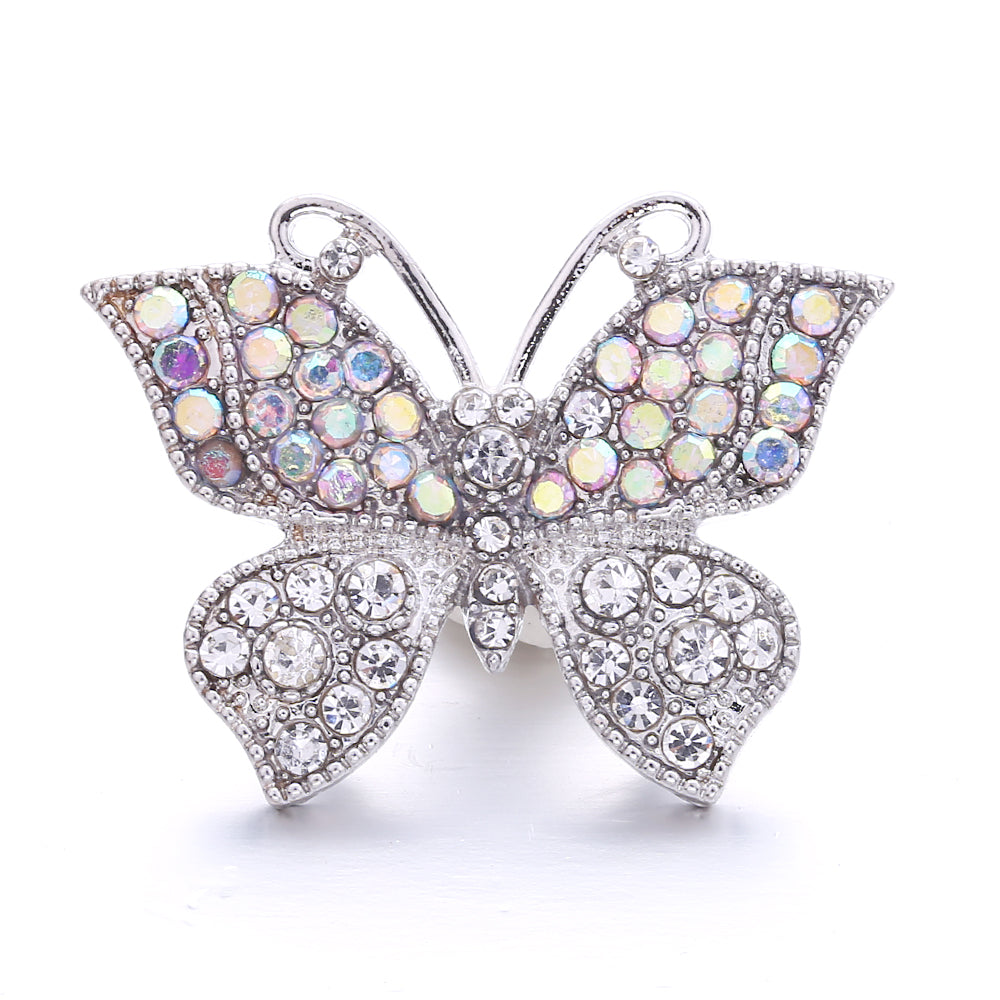 18mm Interchangeable Snap Button Charms, Sparkling Rhinestone Inlaid DIY Accessories