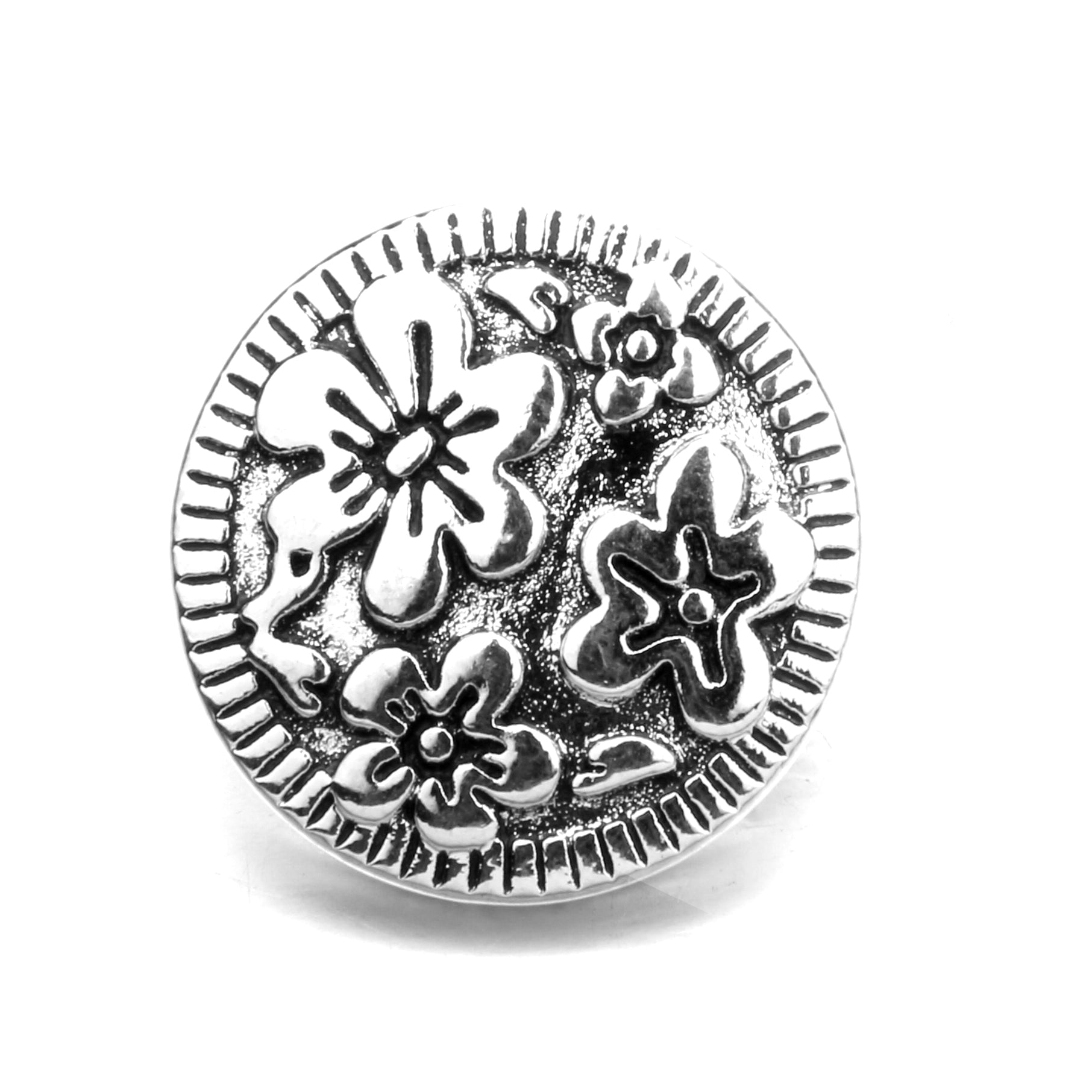 18mm Alloy Engraved Snap Charms Animal Floral and Sentimental Motifs
