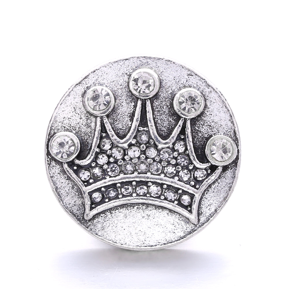 18mm Interchangeable Snap Button Charms, Sparkling Rhinestone Inlaid DIY Accessories