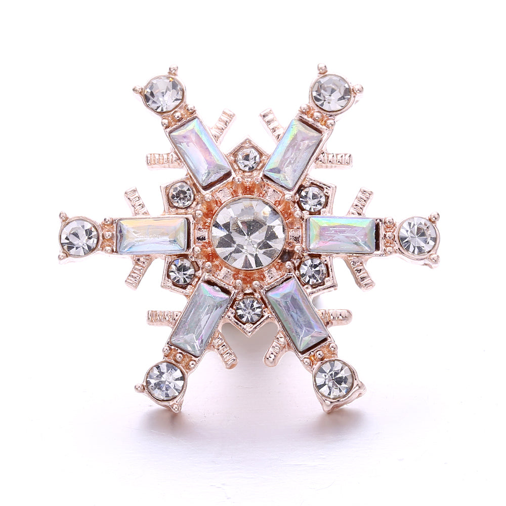 18mm Interchangeable Snap Button Charms, Sparkling Rhinestone Inlaid DIY Accessories