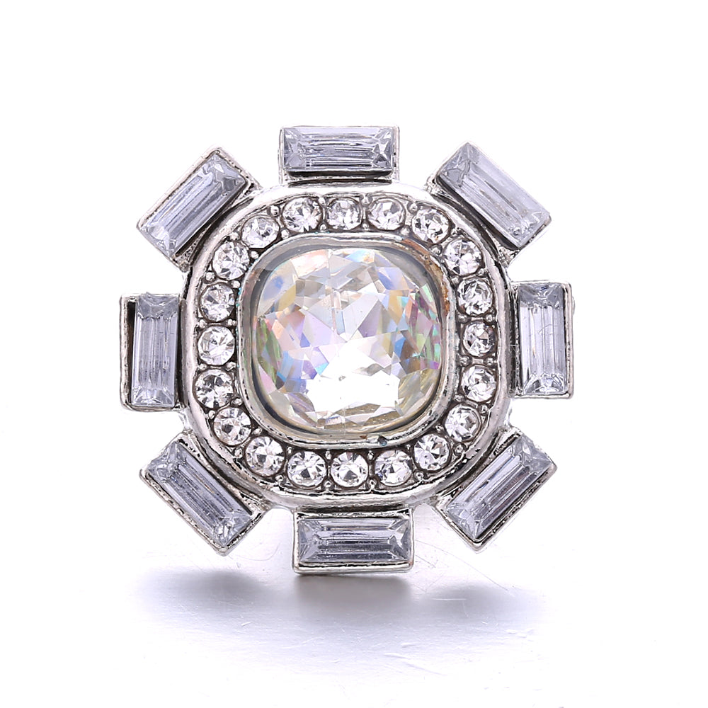 18mm Interchangeable Snap Button Charms, Sparkling Rhinestone Inlaid DIY Accessories
