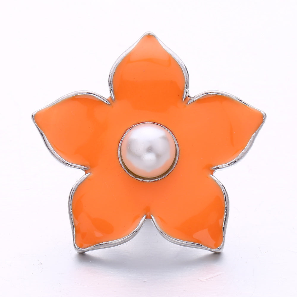 Autumn Brown Rhinestone 18mm Snap Charm Collection