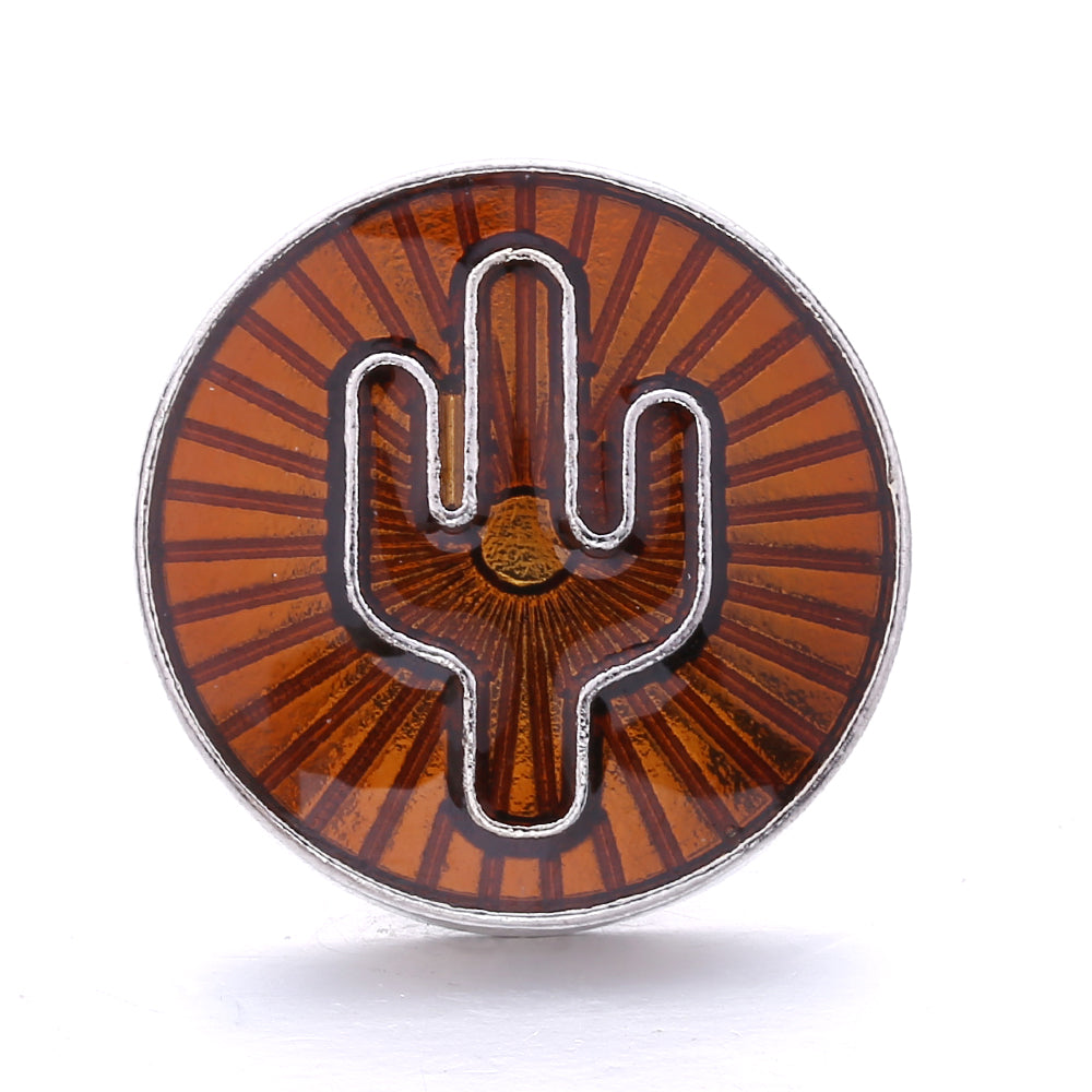 Autumn Brown Rhinestone 18mm Snap Charm Collection