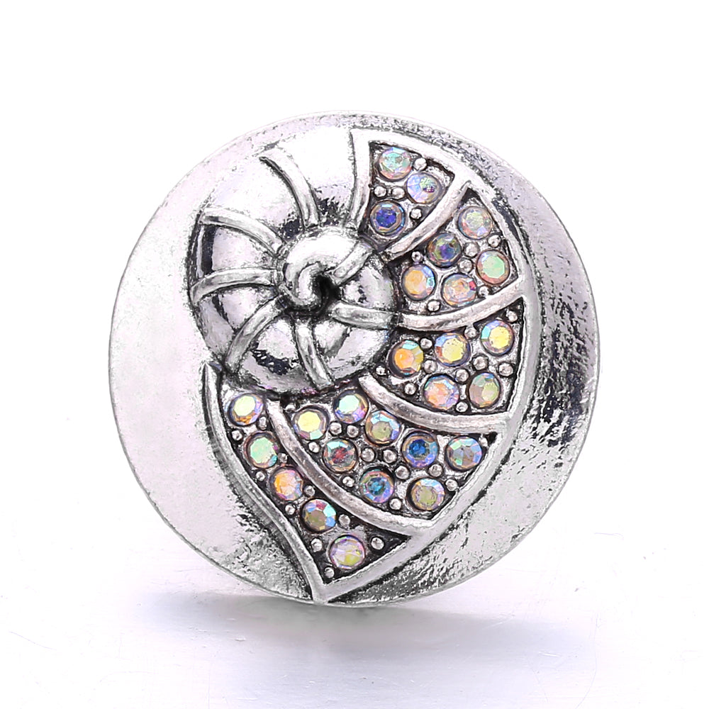 18mm Interchangeable Snap Button Charms, Sparkling Rhinestone Inlaid DIY Accessories