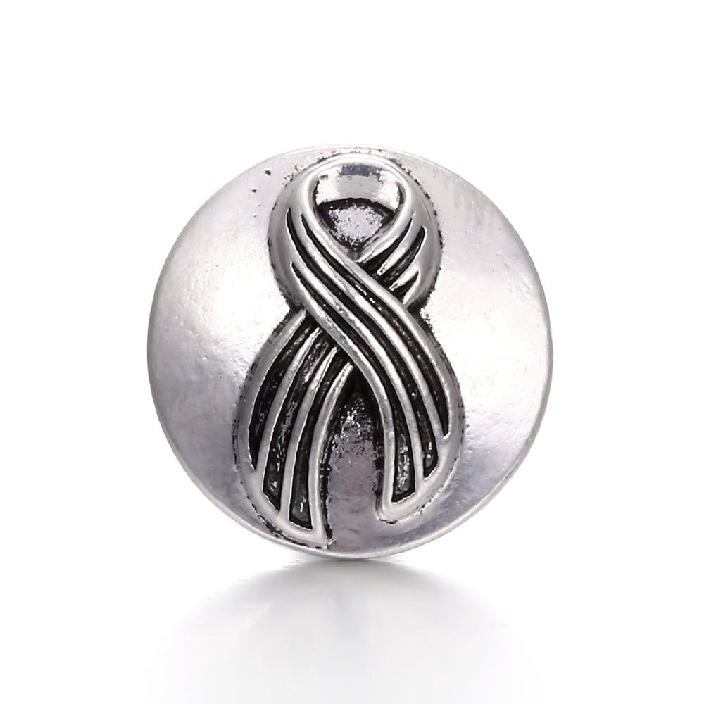 18mm Alloy Engraved Snap Charms Animal Floral and Sentimental Motifs