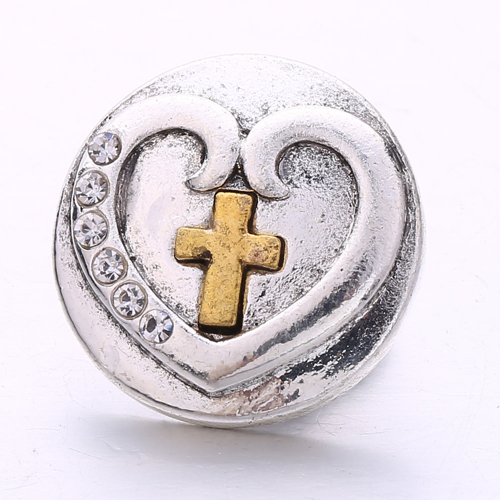 18mm Yellow Crystal Snap Charm | Interchangeable Rhinestone Charm for Bracelet & Necklace