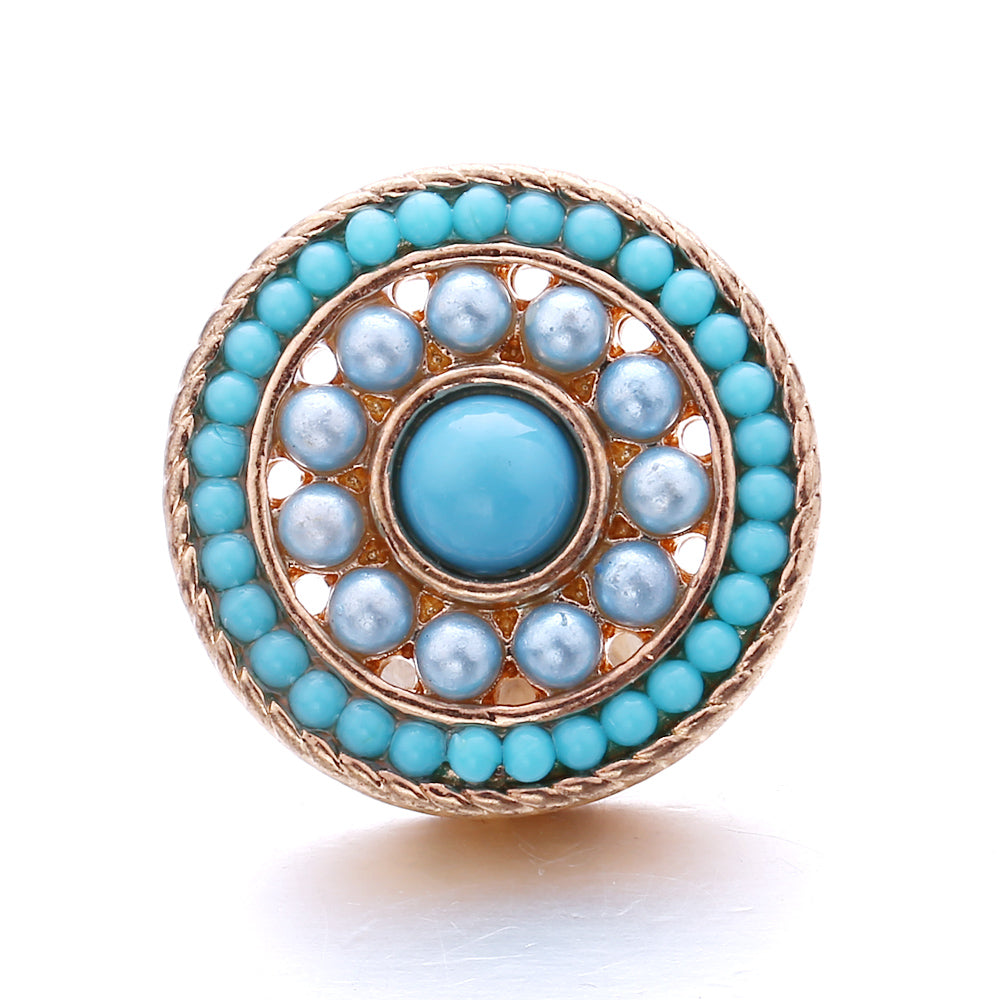 18mm Interchangeable Snap Button Charms, Sparkling Rhinestone Inlaid DIY Accessories