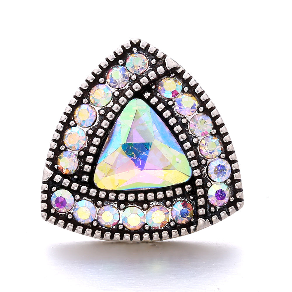 18mm Interchangeable Snap Button Charms, Sparkling Rhinestone Inlaid DIY Accessories