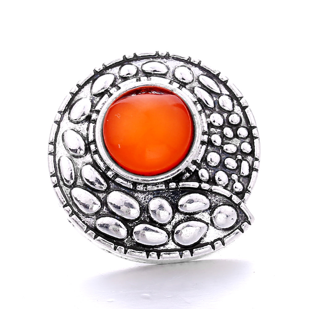 18mm Yellow Crystal Snap Charm | Interchangeable Rhinestone Charm for Bracelet & Necklace