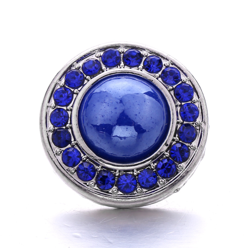18mm Interchangeable Snap Button Charms, Sparkling Rhinestone Inlaid DIY Accessories