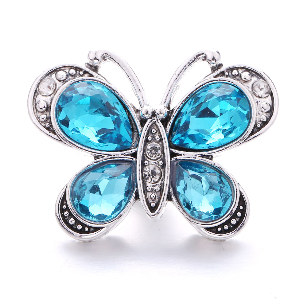 18mm Sea Breeze Blue Snap Charm | Interchangeable Jewelry Charm