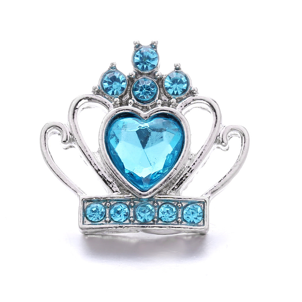 18mm Sea Breeze Blue Snap Charm | Interchangeable Jewelry Charm
