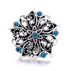 18mm Emerald Green Rhinestone Snap Button Charm | Interchangeable Charm for Bracelet & Necklace