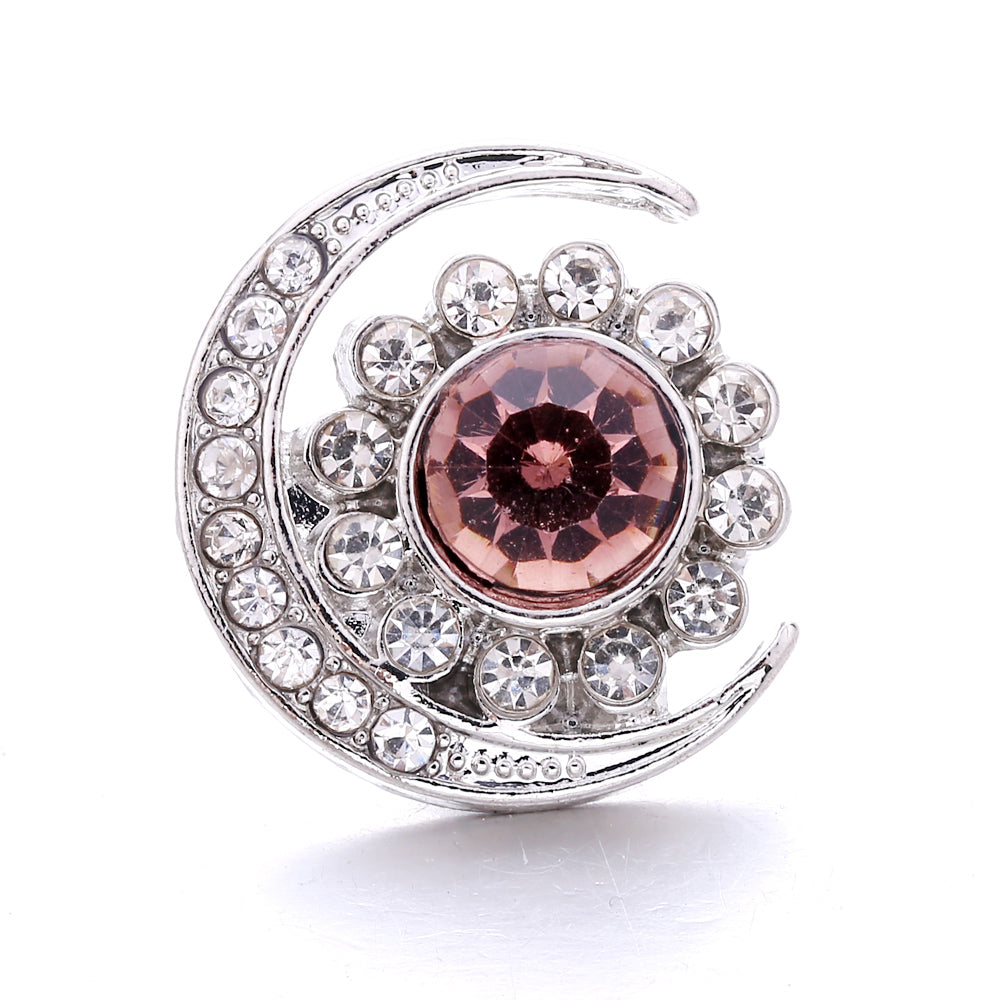 Autumn Brown Rhinestone 18mm Snap Charm Collection