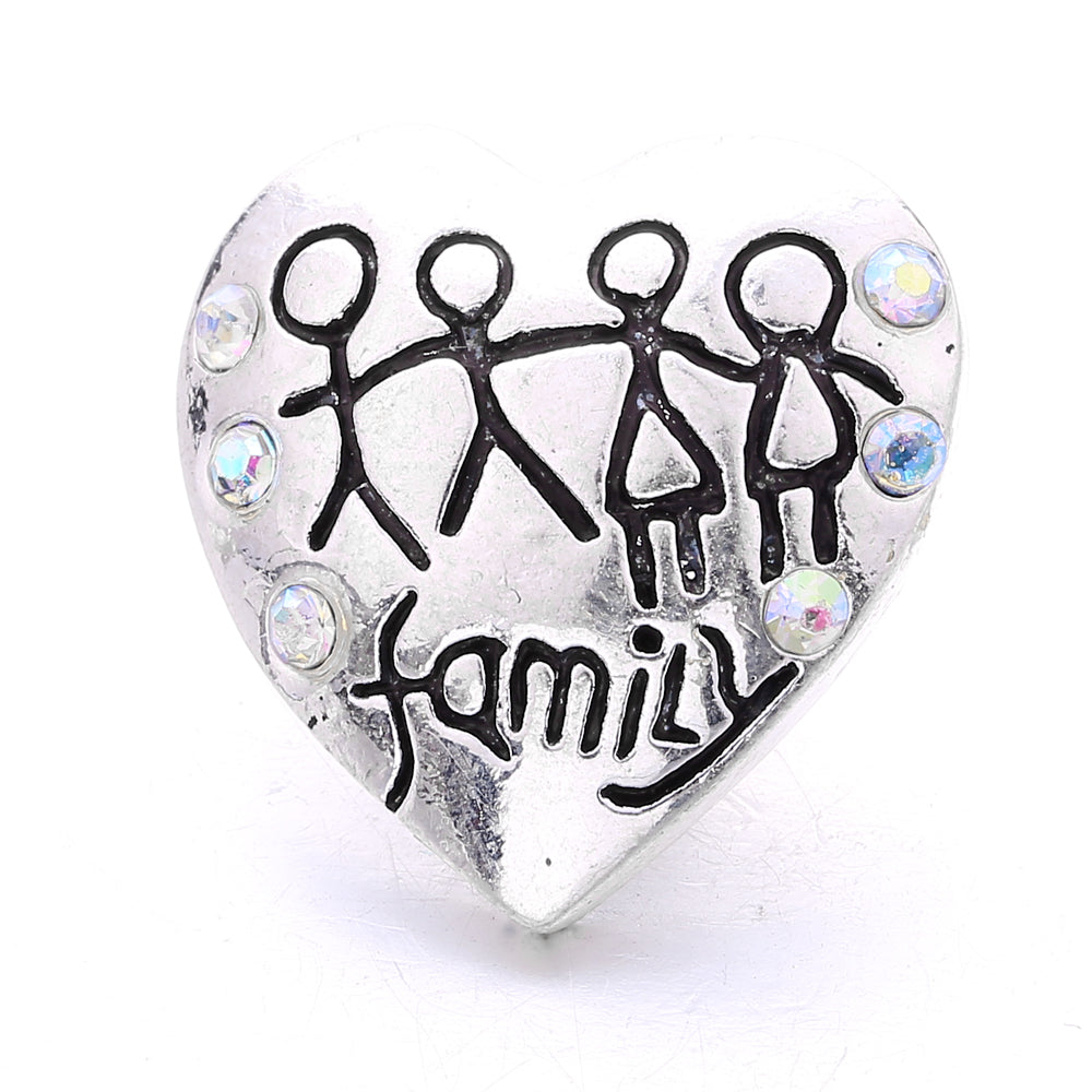 18mm Snap Button Interchangeable Charms Shifting Color Shiny Rhinestone Zinc Alloy Charms