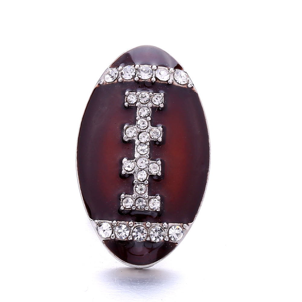 Autumn Brown Rhinestone 18mm Snap Charm Collection