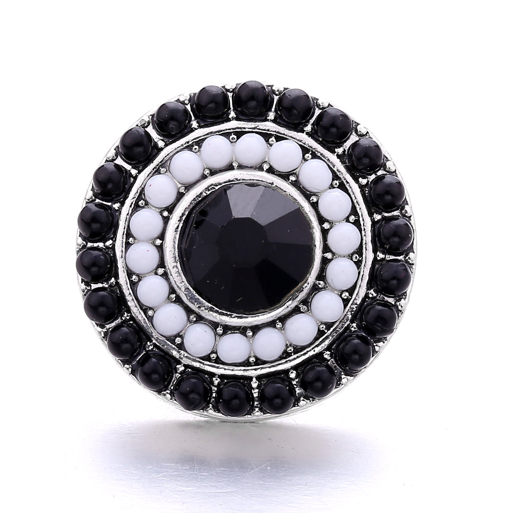 18mm Interchangeable Snap Button Charms, Sparkling Rhinestone Inlaid DIY Accessories