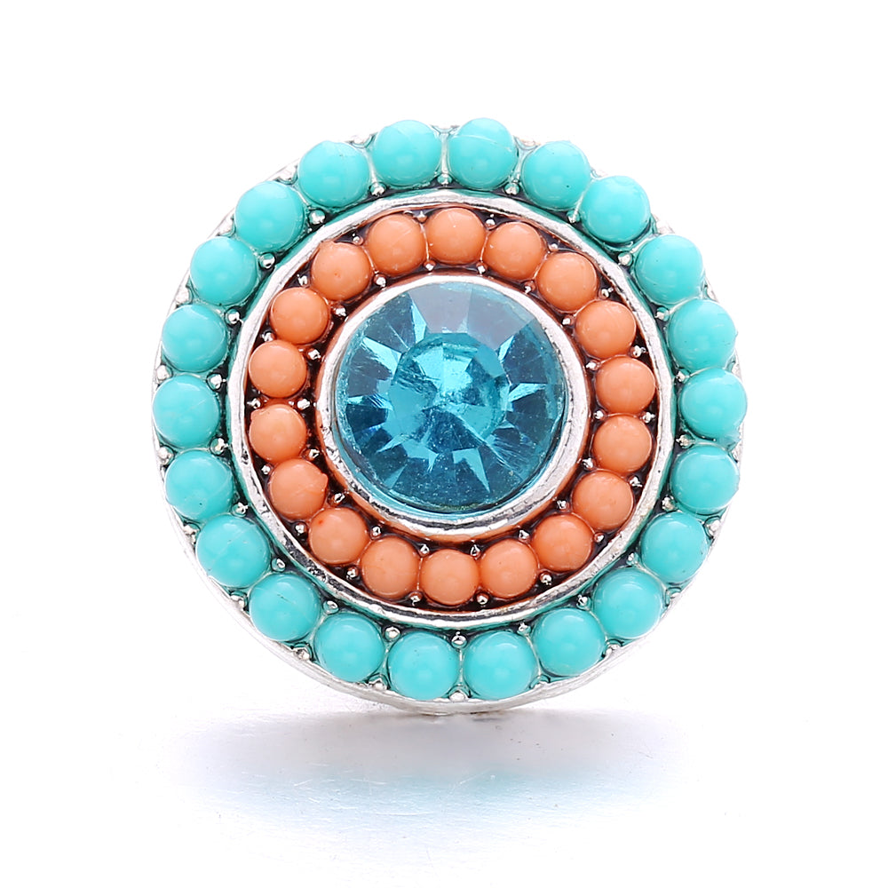 18mm Interchangeable Snap Button Charms, Sparkling Rhinestone Inlaid DIY Accessories
