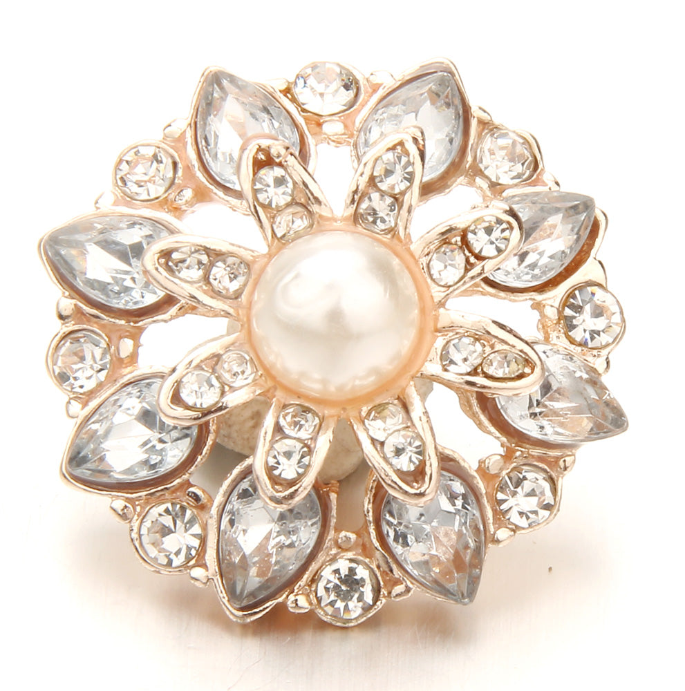 18mm Interchangeable Snap Button Charms, Sparkling Rhinestone Inlaid DIY Accessories