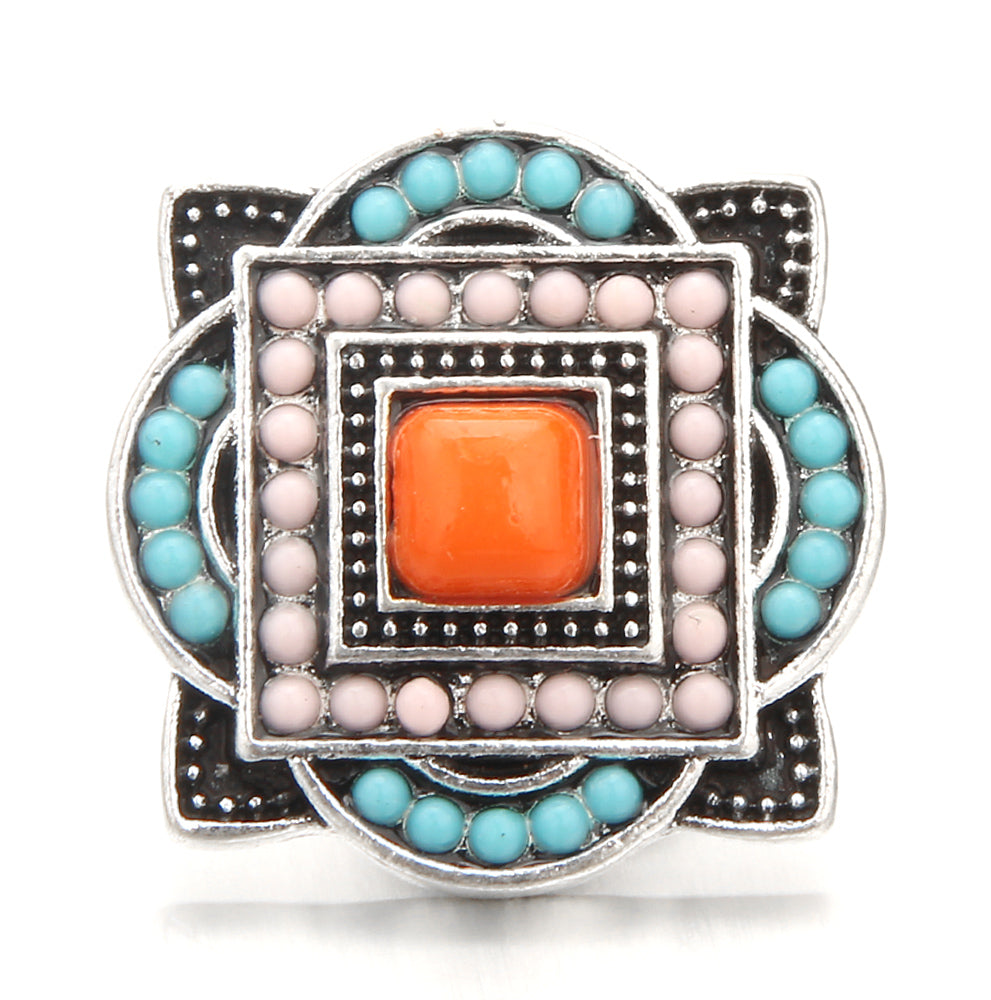 18mm Interchangeable Snap Button Charms, Sparkling Rhinestone Inlaid DIY Accessories