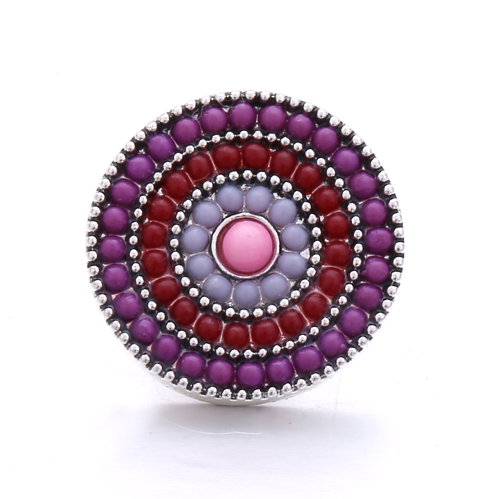 18mm Interchangeable Snap Button Charms, Sparkling Rhinestone Inlaid DIY Accessories