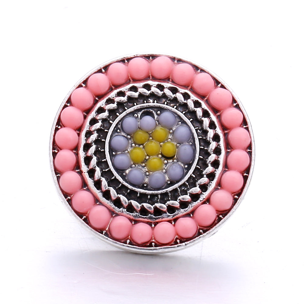 18mm Interchangeable Snap Button Charms, Sparkling Rhinestone Inlaid DIY Accessories