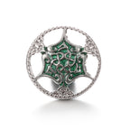 18mm Forest Green Snap Charm | Interchangeable Jewelry Charm
