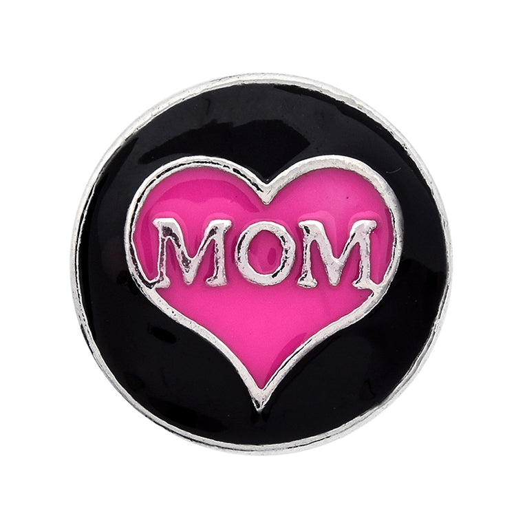18mm Enamel Snap Button Charms Zinc Alloy Interchangeable DIY Jewelry Accessories