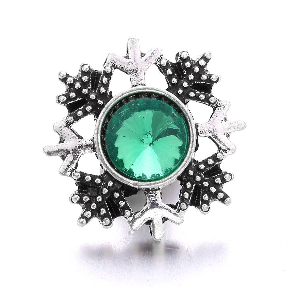 18mm Forest Green Snap Charm | Interchangeable Jewelry Charm