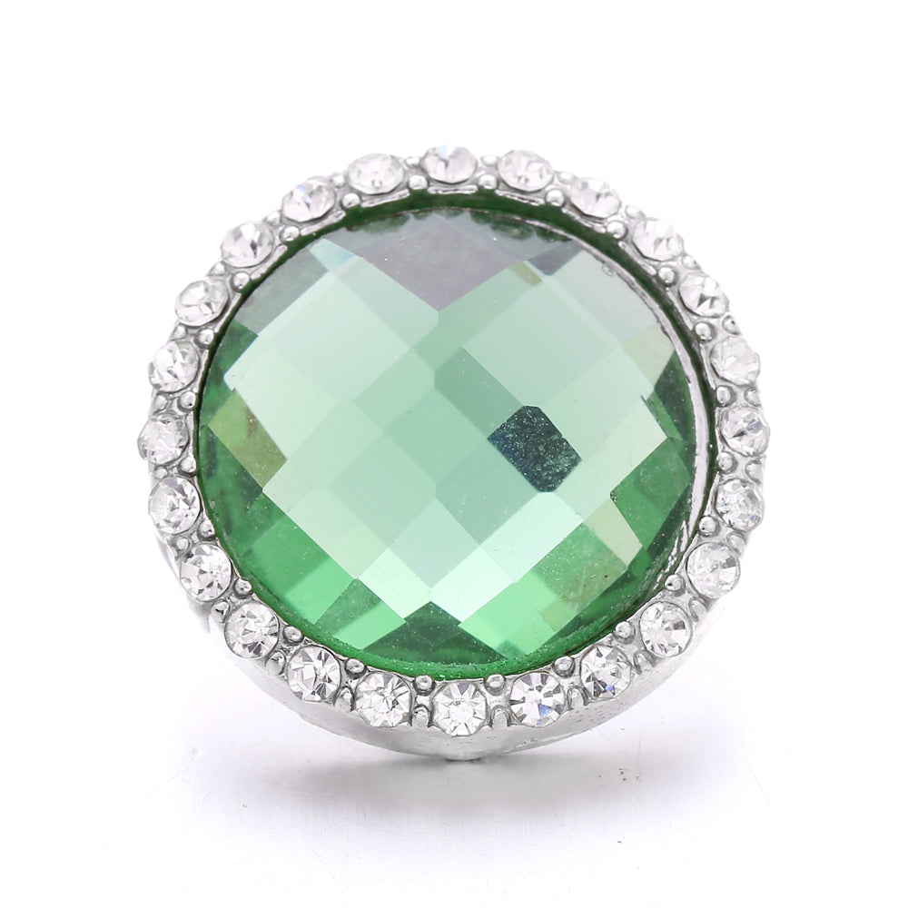 18mm Forest Green Snap Charm | Interchangeable Jewelry Charm