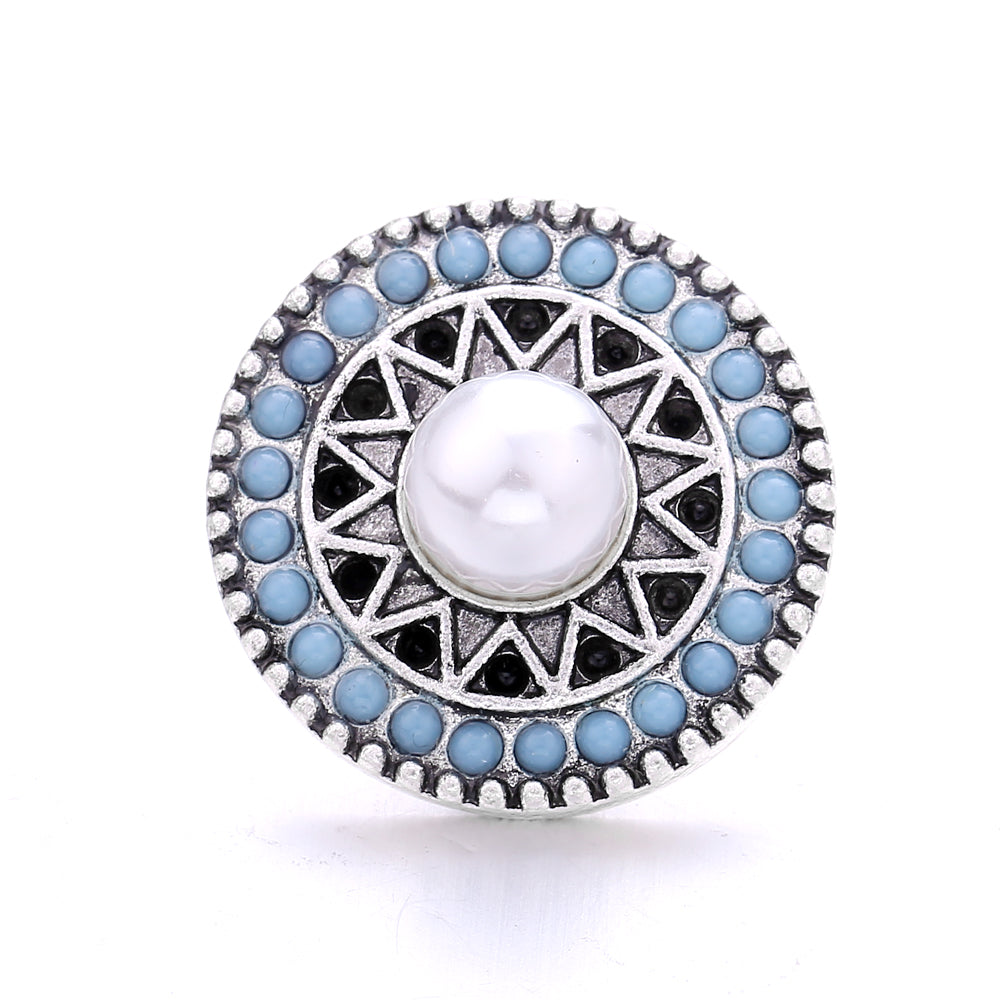 18mm Interchangeable Snap Button Charms, Sparkling Rhinestone Inlaid DIY Accessories