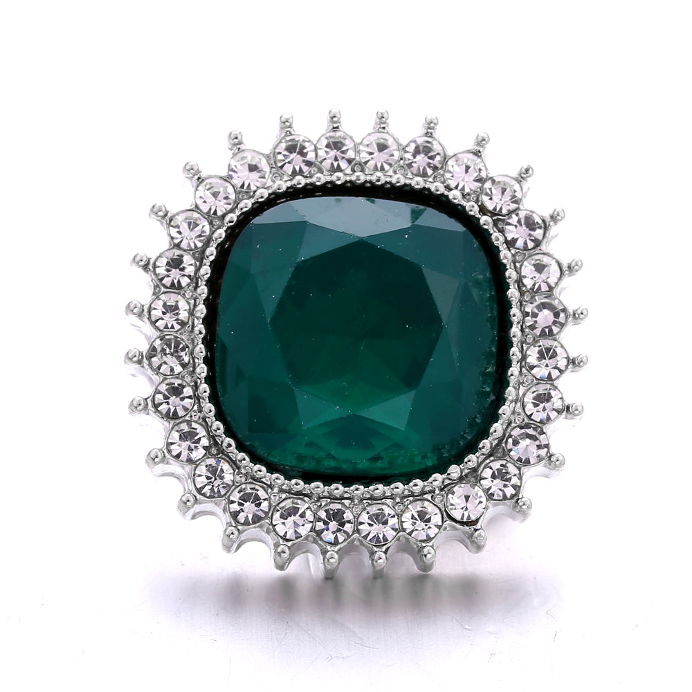 18mm Forest Green Snap Charm | Interchangeable Jewelry Charm