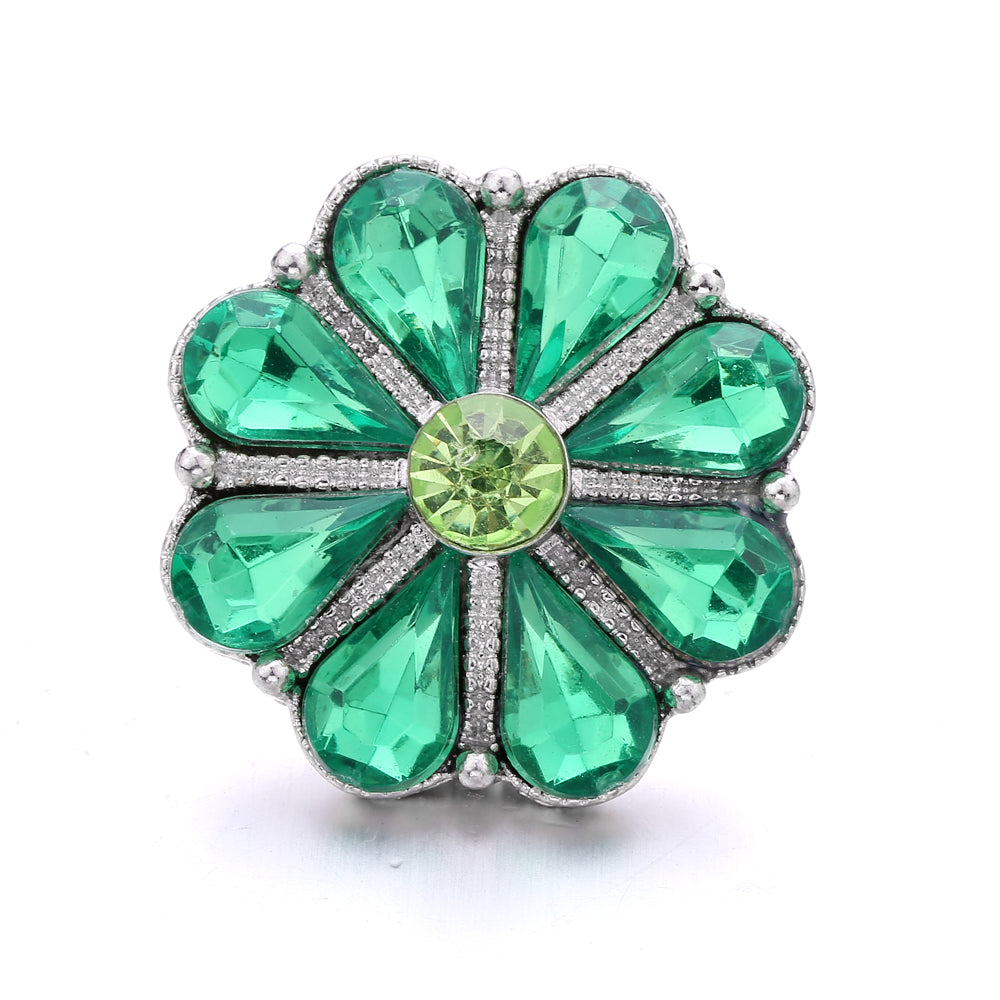 18mm Forest Green Snap Charm | Interchangeable Jewelry Charm