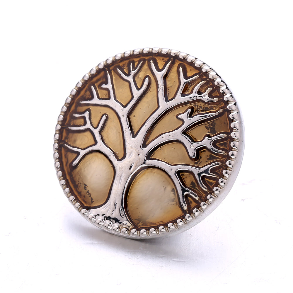 Autumn Brown Rhinestone 18mm Snap Charm Collection