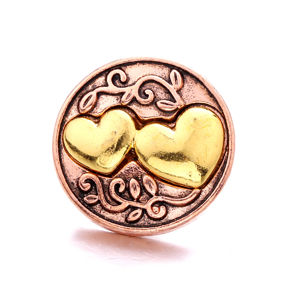 18mm Interchangeable Snap Button Charms, Regional Outline Pattern Zinc Alloy DIY Jewelry Accessories