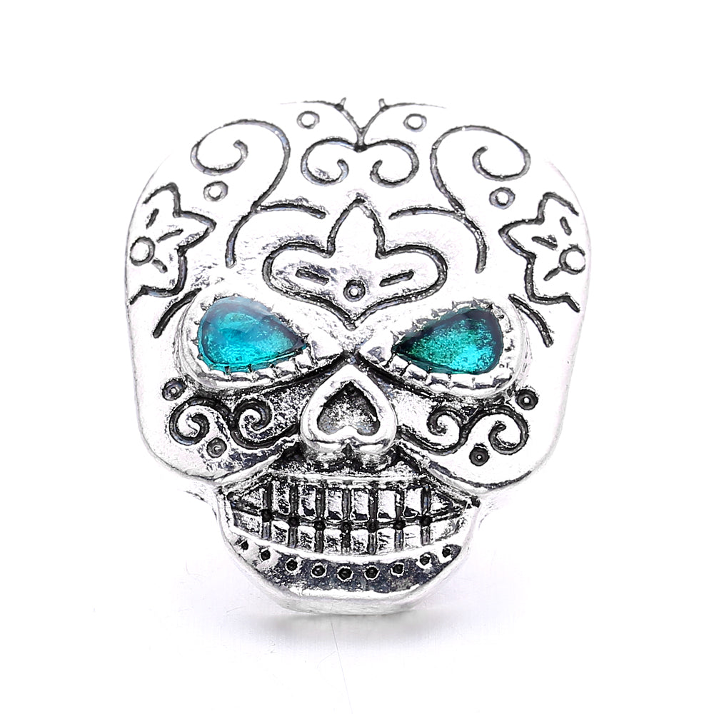 18mm Azure Blue Snap Charm | Interchangeable Crystal Charm