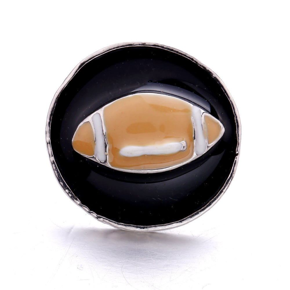 18mm Enamel Snap Button Charms Zinc Alloy Interchangeable DIY Jewelry Accessories