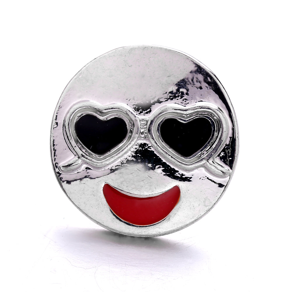 18mm Enamel Snap Button Charms Zinc Alloy Interchangeable DIY Jewelry Accessories