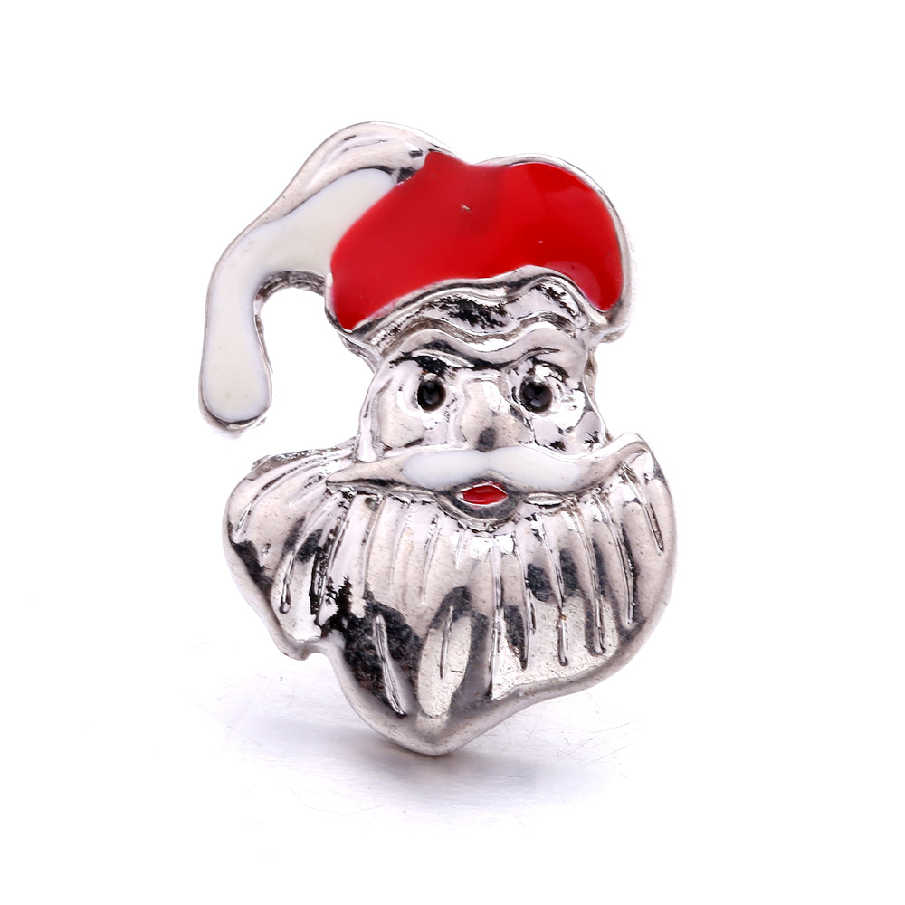18mm Enamel Snap Button Charms Zinc Alloy Interchangeable DIY Jewelry Accessories