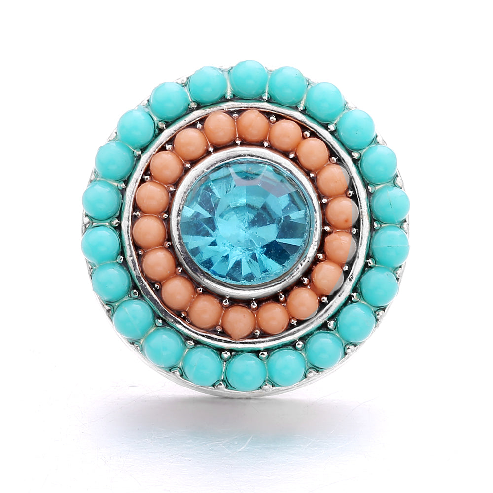 18mm Interchangeable Snap Button Charms, Sparkling Rhinestone Inlaid DIY Accessories