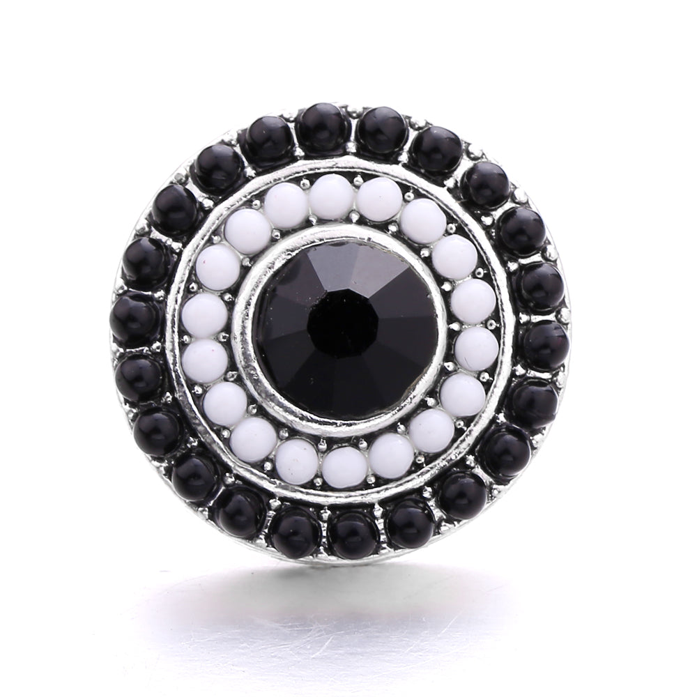 18mm Interchangeable Snap Button Charms, Sparkling Rhinestone Inlaid DIY Accessories