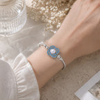 18mm Sea Life Rhinestone Snap Charm | Interchangeable Blue Crystal Charm