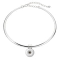 Classic Round 18mm Snap Button Necklace | Interchangeable DIY Charm Chain