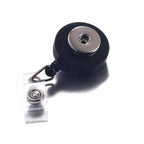 18mm Retractable Snap Button Badge Reel | Interchangeable ID Card Holder Clip